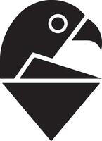 Abstract Bird Logo Design with Geometric Shapes vector
