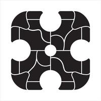 Abstract geometric paving design for outdoor spaces vector