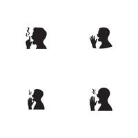 Happy Girlfriend Day Silhouette Illustrations Set vector