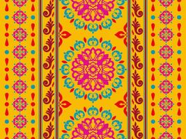 Sari Indian pattern. Sari Indian oriental pattern. Floral Indian pattern style can be used in fabric design for clothing, textile, background, wallpaper, embroidery vector