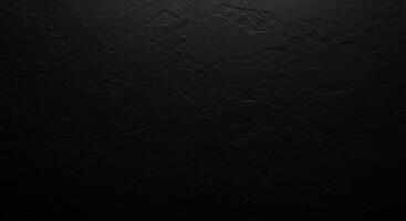 Black grunge background featuring an uneven, textured cement surface. photo