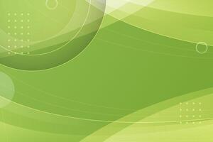 Green abstract background with curved lines and dotted elements vector