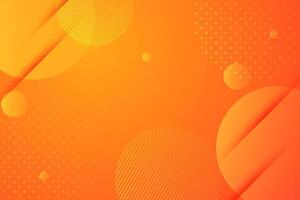 Abstract orange background with circular and dotted elements vector