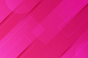 Pink abstract background with geometric shapes vector