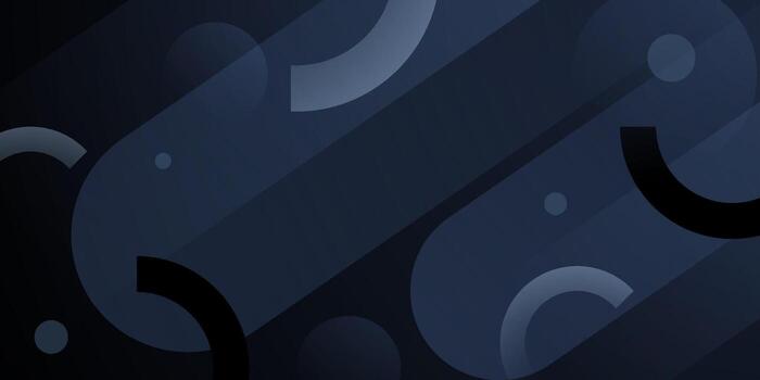 Abstract dark gray circle dynamic background. Overlap shapes pattern geometric design. vector