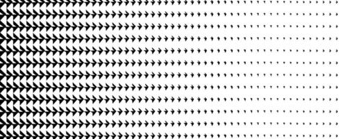 Black White Arrowhead Halftone Seamless Texture for Print vector