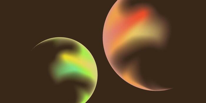 Two-Tone Gradient Sphere Background for Web vector