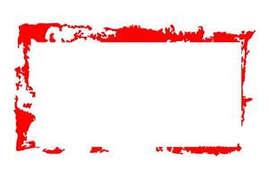 Red Grunge Border Graphic for Social Media Marketing vector