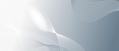 Stylish abstract background featuring flowing lines in shades of grey and white. Perfect for websites, presentations, and digital media. vector