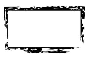Monochromatic Ink Border Graphic Design Element for Posters vector