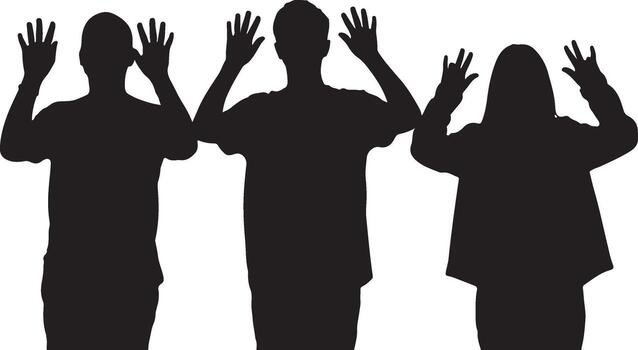 A dynamic design featuring abstract geometric shapes and flowing lines in a striking vector