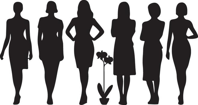 A striking abstract design featuring a bold silhouette with clean lines and geometric forms vector