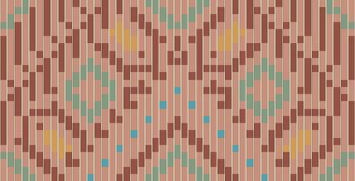 Cross Stitch Pattern Indian Traditional Patternfolk Embroidery, Aztec Geometric Ornament Print. Design for Carpet, Wallpaper, Clothing, Wrapping, Fabric vector