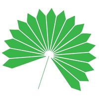 Green leaf on white with ribbon, a natural plant design with macro texture vector