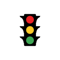 Traffic Light with Red Yellow and Green png