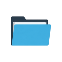 Blue Folder for File Organization png