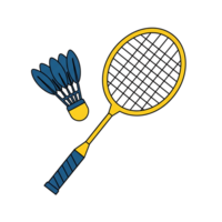 Badminton Racket and Shuttlecock png