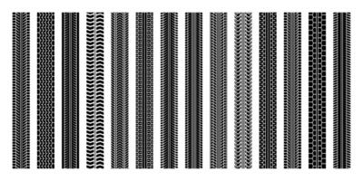 Braking marks. Truck, car or motorcycle tread pattern silhouettes. Auto race, motorsport, speed racing design element. illustration vector