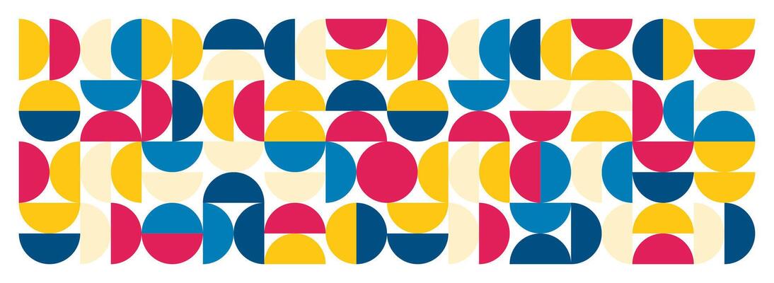 Pattern. Modern colorful background with simple elements. Retro texture with basic geometric shapes. Print design, minimalist poster cover. illustration