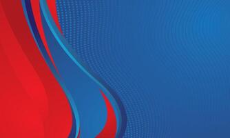 Abstract blue red dark gradient wavy background vector