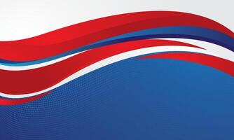 Blue red gradient wavy on white background vector