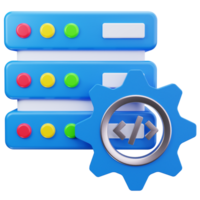 3D Icon Server Gear Code Tools png