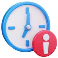 3D Icon Clock Time Management png