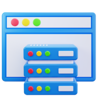 3D Icon Server Interface Code View png