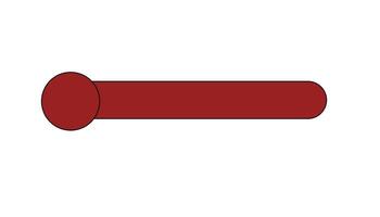 a red screw on a white background vector