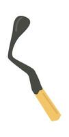 Burnt wooden matches flat icon Lighters element Illustration vector