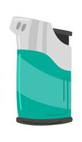 Lighter flat icon Steel incendiary device vector