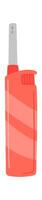 Lighter flat icon Steel incendiary device Flat Illustration vector