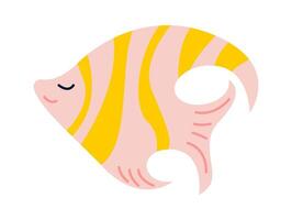 Flounder flat icon Warm country ocean fish vector