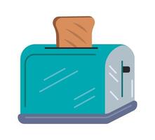 Steel toaster for making sandwich flat icon vector