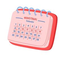 Menstrual calendar flat icon Special dates for women vector