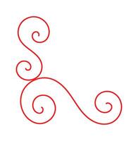 Frame with curls design flat icon vector
