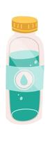 Water in plastic bottle flat icon vector