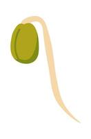 Soybean plant flat icon Agriculture Flat Illustration vector