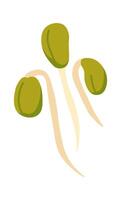 Soybean plant flat icon Agriculture Organic healthy vegetable vector