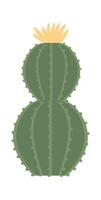 Cactus flat icon Terrarium for plants vector