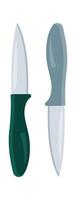 Knives flat icon Cutting utensil vector