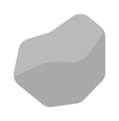 Stone flat icon Architectural and landscape decor element Drawn