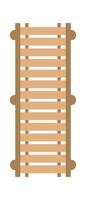 Wooden decor element flat icon Architecture and landscape vector