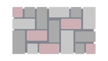 Paving path flat icon Architectural and landscape elements Flat Illustration Hand Drawn Icon vector