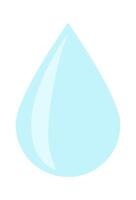 Fresh water drop flat icon Water filtration vector