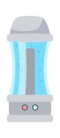 Electric cooler flat icon Fresh water filter vector
