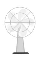 Electric standing fan flat icon Household appliance vector