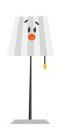Cartoon electric lamp flat icon Household appliance vector