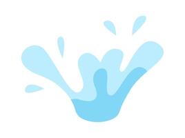 Water splash flat icon Tropical ecosystem vector