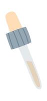 Essential oil in pipette flat icon Aromatherapy spa procedure vector